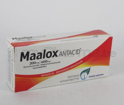 MAALOX ANTACID 40 TABL (geneesmiddel)