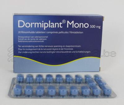 DORMIPLANT MONO 500 MG 20 TABL (geneesmiddel)