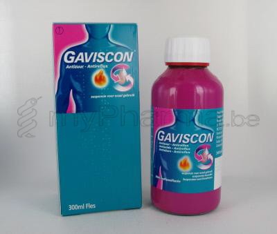 GAVISCON ANTIZUUR ANTIREFLUX 300 ML DRINKBARE SUSPENSIE   (geneesmiddel)