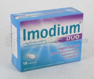 IMODIUM DUO 18 TABL                             (geneesmiddel)